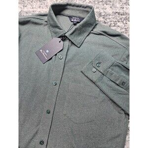 Ben Sherman The Original Button Up Shirt Men's Small Emerald Green Long Sleeve
